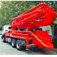 6x4 HOWO Cement Boom Truck , 37 / 39 Meter Boom Height Cement Pump Truck