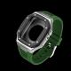 Carbon Fiber Apple Watch CaseCarbon Fiber Apple Watch Case With Green Strap