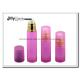 Pink 30ml 50ml PP Airless Pump Bottle Round Airless Cosmetic Bottle