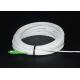 White Color Fiber Optic Connectivity , Fiber Optic Drop Cable FTTH SC / APC