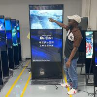 Smart Floor Standing Digital Signage Totem Vertical Interactive Touch Screen Kiosk
