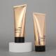 0.2L Gold Cosmetic Aluminum Tube Packaging PBL Highly Glossy Shining