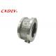Wafer Type Double Disc Swing Check Valve , Stainless Steel Check Valve Metal Seat