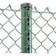 Galvanized PVC Coated Diamond Mesh Wire Chain Link Fence Roll