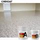 Transparent Topcoat Epoxy Resin Floor Coating Broadcasted With Chip Flakes