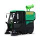 Industrial Street Cleaning Made Easy with DQS20 Ride On Road Sweeper and Fog Cannon