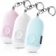 3 Pack Safesound Personal Alarm Siren 130 MAh Flashlight Alarm Keychain With USB Rechargerable