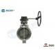 PN25 WCB Butterfly Valve Double Eccentric Disc Designed With Manual Lever