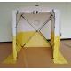 200D Polyester Oxford Outdoor Camping Tents PU Coated Pop Up Work Tent White Yellow
