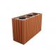 Commercial Wooden Outdoor Recycling Bins 1200mm× 400mm×700mm Size