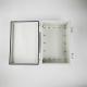 250x170x100 Hinged Electrical Enclosures in grey / Clear Transparent lid