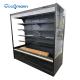 Single Temperature Open Showcase Chiller Refrigerated Beverage Display Case