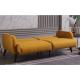 FSC-BSCI exceptional quality couture fire resistant yellow sofa bed with storage luxury gold sofas