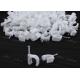 White Plastic Cable Clips 4mm-25mm Polyester For Bag/Box Plastic Circle Wire Cable Clip All Sizes