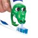 PVC Spread Heads Toothpaste Caps Toy Cat Head With Cartoon Patterns