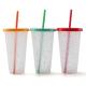 2020 Amazon Hot Sale Color Changing Cold Water Cups Plastic Coffee Tumbler With Straw