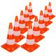 700mm Traffic Warning Cones PVC Reflective Flexible Road Cone