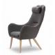 North Europe style leisure chair with headrest
