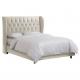 New Model Best design Soft Velvet Fabric Full Bed Frame bed design furniture wooden handmade wooden beds