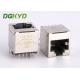 180 degree vertical entry modular jack rj45 connector without transformer for Net Card