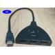 HDMI M to 3 Port HDMI Splitter 3 in 1 out pigtail 1080P 3 input 1 Lead Auto Switch Cable