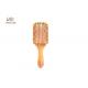 Square Shape Rubber Air Bag 10 Inch Wooden Handle Hair Brush
