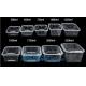 Microwave lunch bento box Eco-friendly 700ml disposable plastic pp food storage containers food take away packaging box