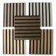 Fire Resistant Interior Wall Wooden Slatted Sound Absorption Mdf Slat Board