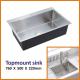 PVD NANO 16 Gauge Deep Kitchen Sinks , 76x50 High End Kitchen Sinks