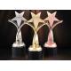 Custom Made Metal Star Trophy , Zinc Alloy Enterprise Workers Souvenirs