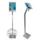 Anti Theft Lock Advertising Digital Signage Rotatable Aluminum Alloy Floor Stand Type