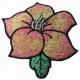 12C Flowers Embroidered Patch Sticker Pantone Dry Cleanable For Jacket