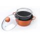 Aluminium Alloy 3003 Glass Cover 30cm Soup Steamer Pot