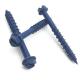 1/4 Inch Blue Magni Hex Slotted Head AISI 410 Stainless Steel Concrete Screws Tapcon