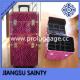 SATCMC001 pink zebra trolley mobile beauty cases
