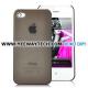 Frosted Ultra Thin Protective Case For iPhone 4S - Translucent Black