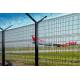 Fence Post Welded Mesh Airport Security Wire Mesh Fence With Razor Wire