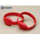 Waterproof NFC Ntag203/213/216 Rfid Wristbands For Events In Red Color
