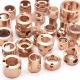 CNC Turned Copper Metal Spare Parts CNC Turning Machining Metal Lathe Parts Service