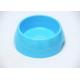 Middle size  Platisc Pet Bowls Food Grade ABS Bule Color  With Anti Skidding
