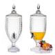 Luxury lead-free crystal glass 5L glass juice beverage dispenser with tap