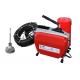 Aluminum Frame Red Electric Drain Cleaning Machine For Pipe Cleaning