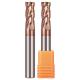 HRC55 tisin copper coating 4 flutes Tungsten carbide roughing end mills metal cutting tools