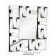Square Stella 3D Wall Mirror For Hotel / Home Beveled Edge Mirror