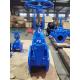 GGG40 / GGG50 Wedge Gate Valve With Cap And Gearbox And Electric Actuator