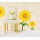 PVC Sunflower Removable Wall Stickers Art For Kitchen