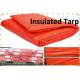Orange Color 8x8 Mesh   PE Enclosure  Insulated Tarp/Waterproof Insulated Tarp