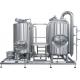 CE / ISO 1000L Professional Brewing Equipment SUS304 PLC Control Steam Heating