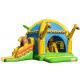Big Party Giraffe Inflatable Bounce House With Slide Digital Printing Enviroment - Friendly