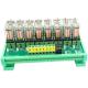 8 Ways Pluggable Relay Module PLC Output Amplifier Board DC 12V 24V